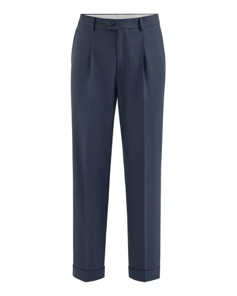 Brunello Cucinelli Hose mit Hahnentrittmuster - Blau Blau