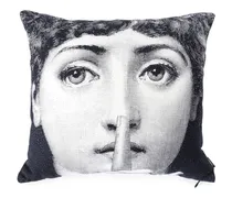Silenzio photograph-print cushion - Weiß