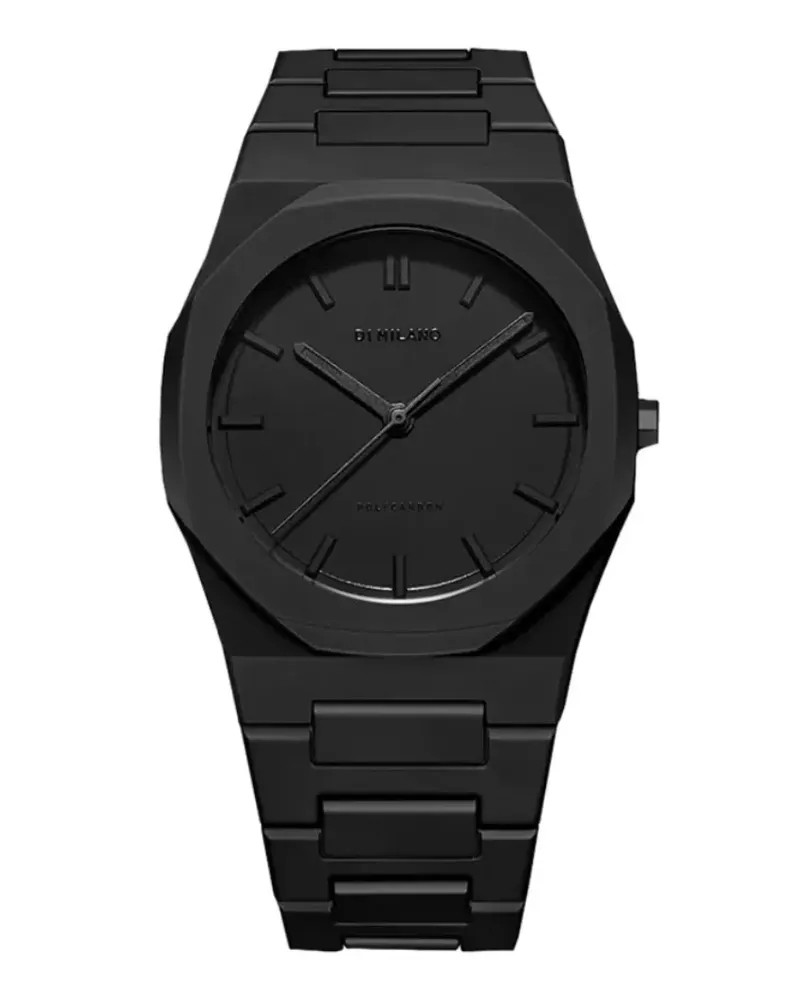 D1 Milano Shadow Polycarbon' Armbanduhr, 40,5mm - Schwarz Schwarz