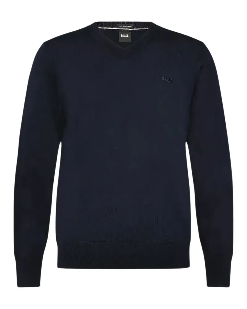 HUGO BOSS Pullover mit V-Ausschnitt - Blau Blau