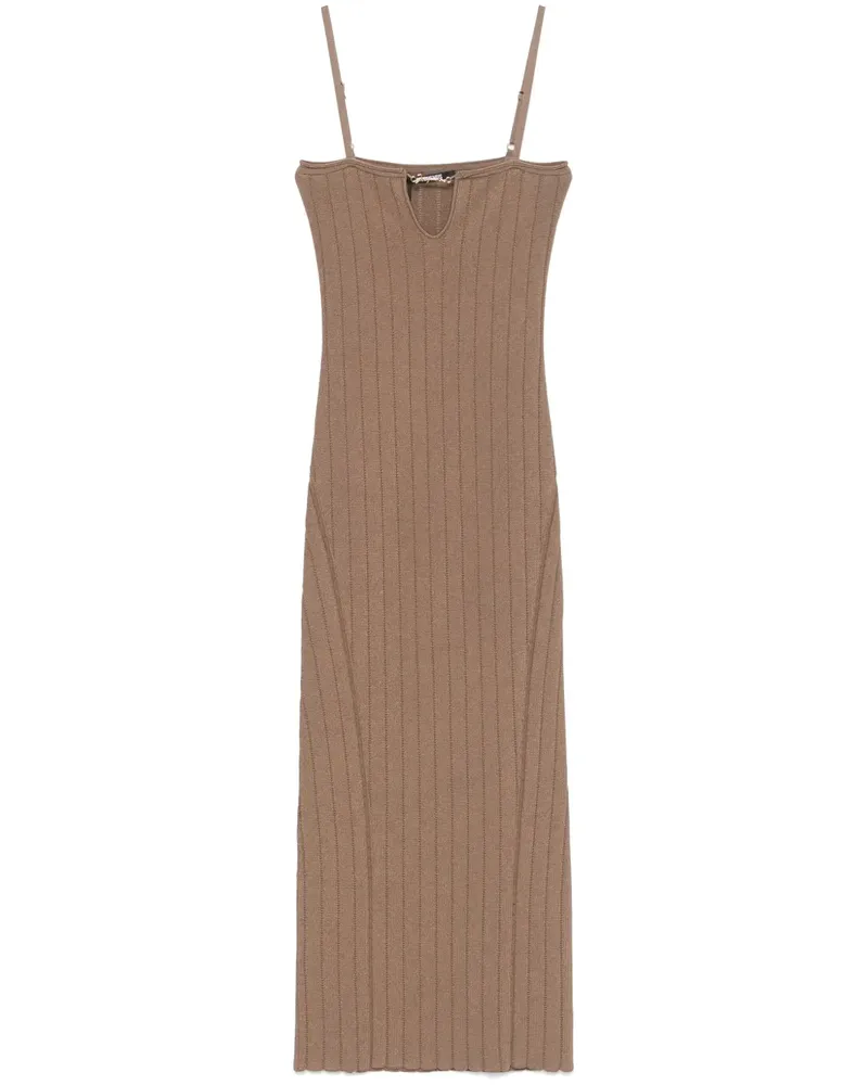 Jacquemus La robe Sierra à bretelles Midikleid - Braun Braun