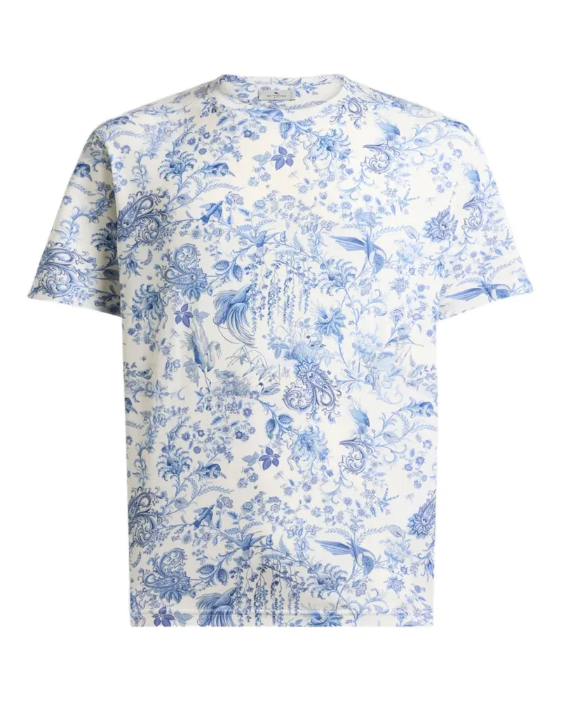 Etro Flora Fauna T-Shirt - Weiß Weiß