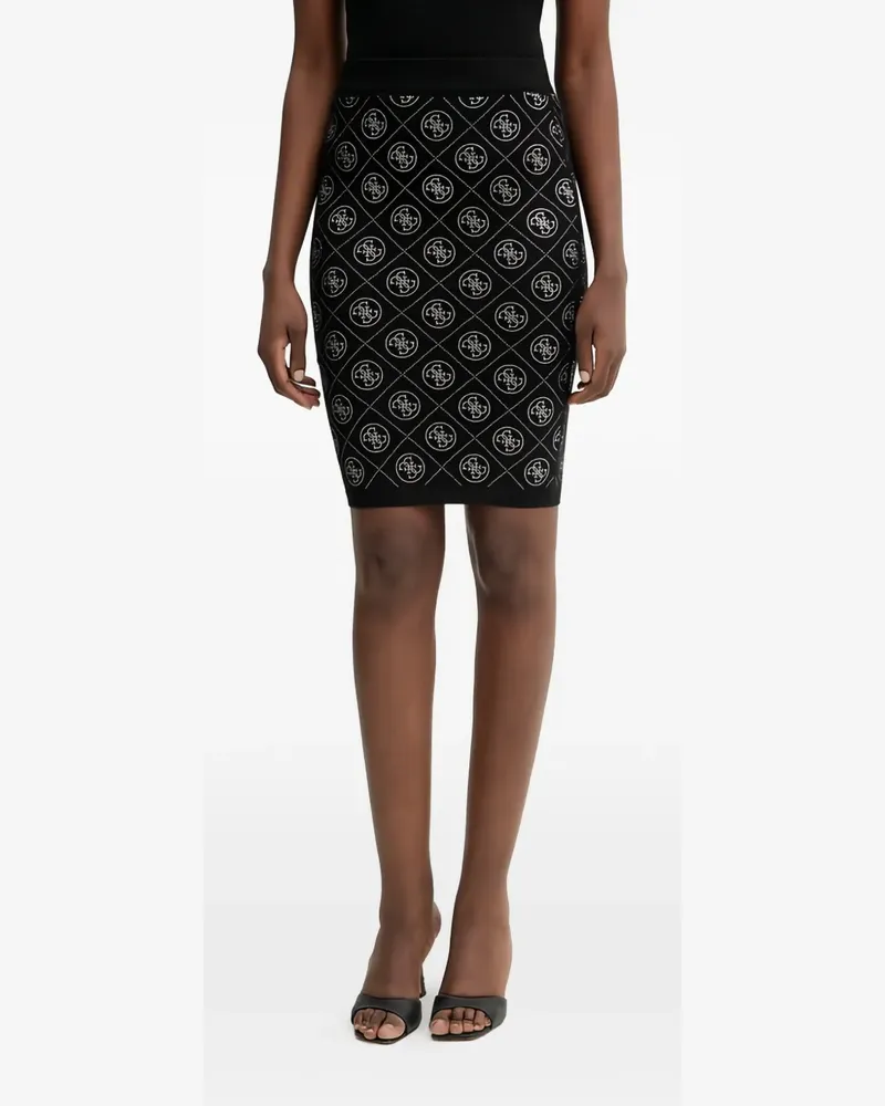 Guess logo-embellished skirt - Schwarz Schwarz