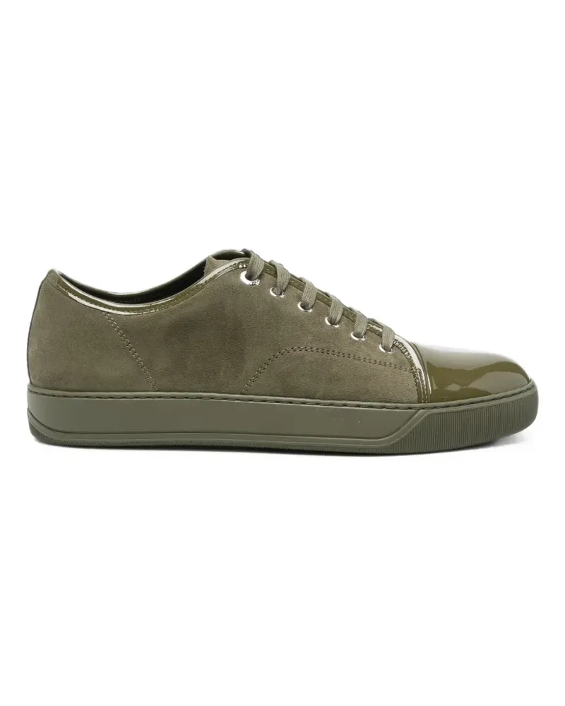 Lanvin patent-leather cap-toe sneakers - Grün Grün