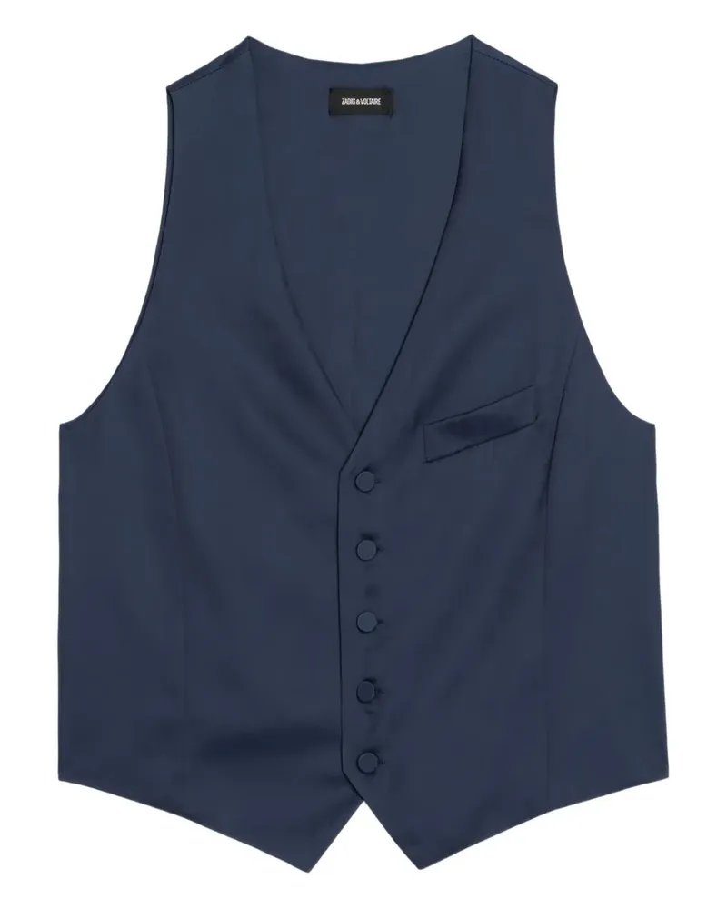 Zadig & Voltaire Geknöpfte Emaux Weste - Blau Blau