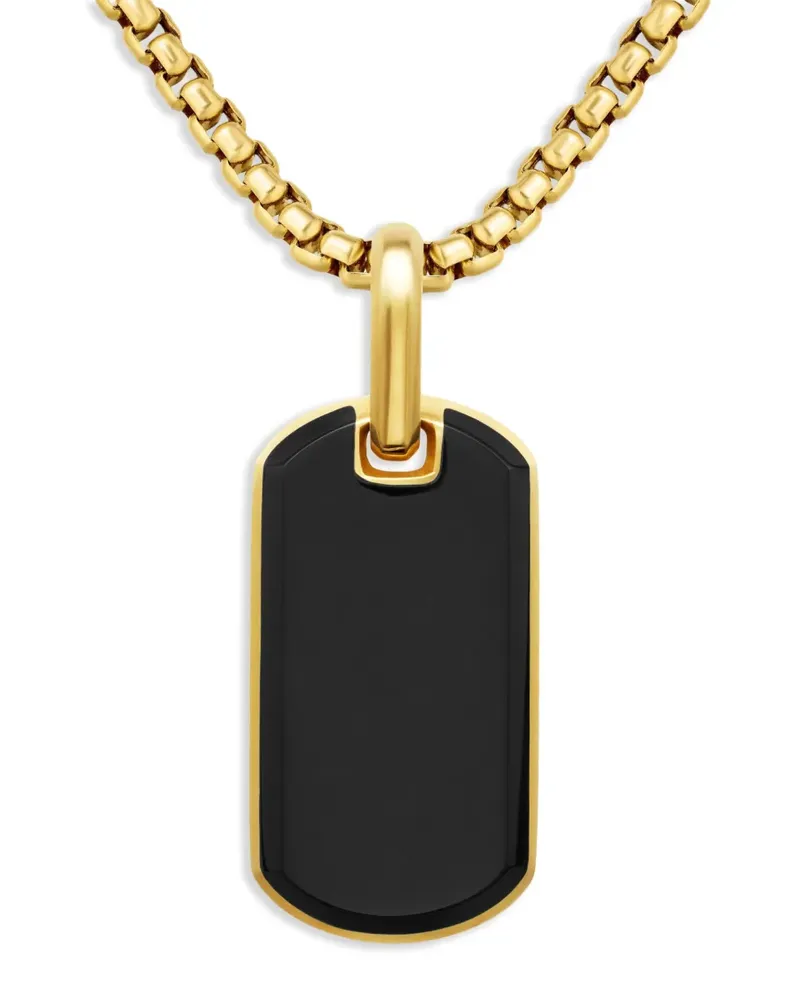 David Yurman 18kt Chevron Gelbgoldanhänger 27mm Gold