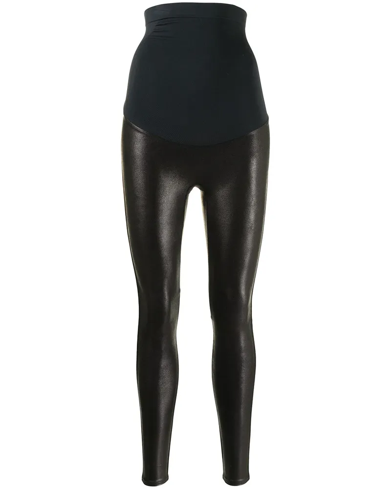 Spanx Leggings aus Faux-Leder - Schwarz Schwarz