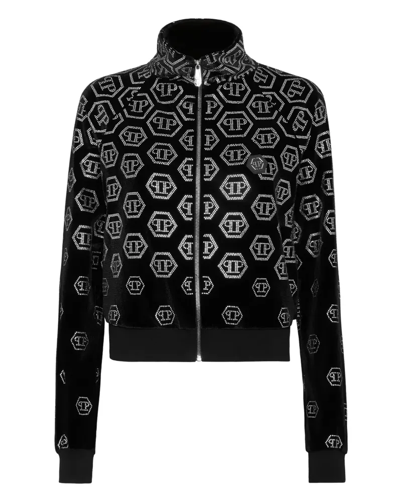 Philipp Plein Sweatshirt mit Strass - Schwarz Schwarz