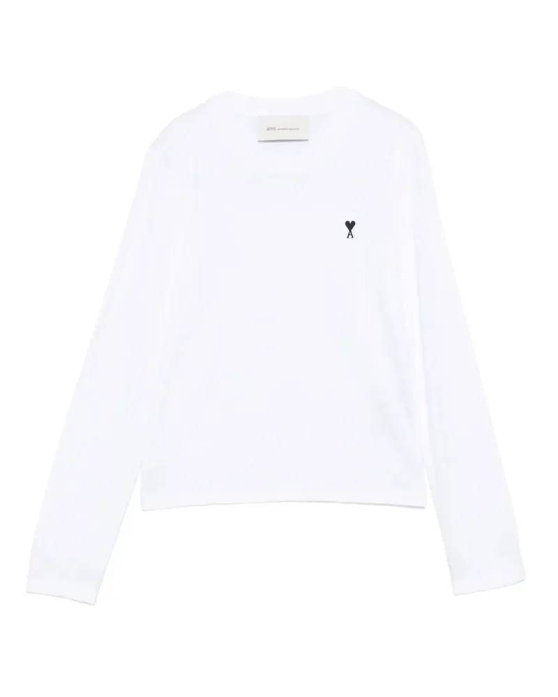 AMI Paris Ami de Coeur Langarmshirt - Weiß Weiß
