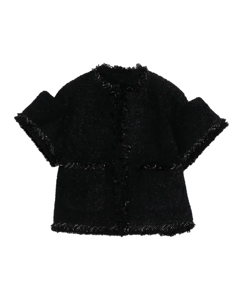Sacai fringed jacket - Schwarz Schwarz