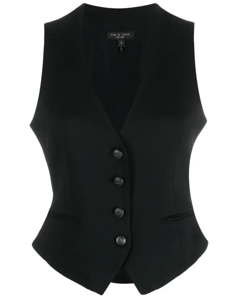 Rag & Bone Kleid mit Knöpfen - Schwarz Schwarz