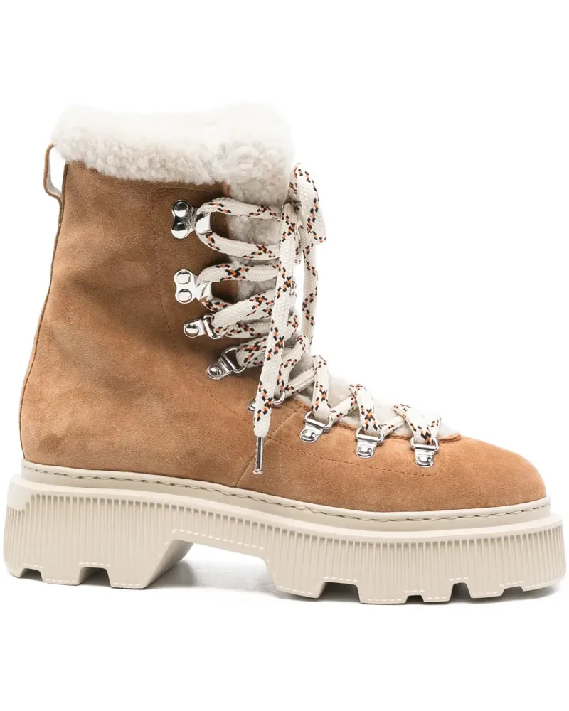 Santoni Houring suede boots - Braun Braun
