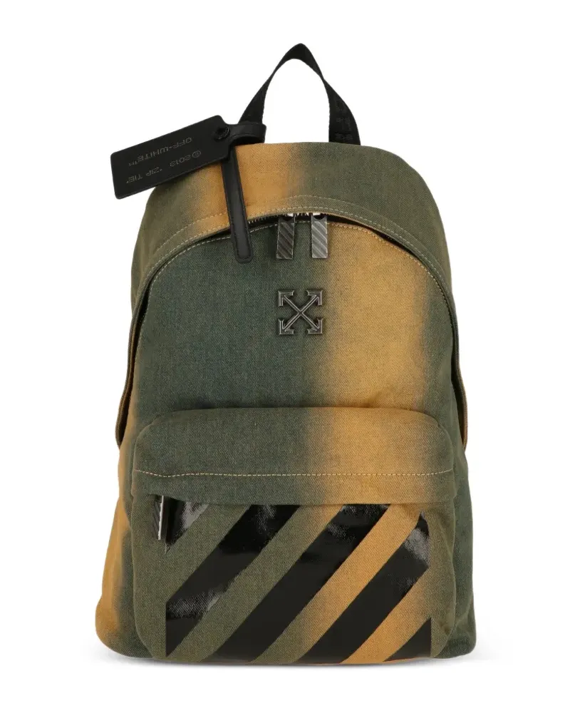 OFF-WHITE Arrows-motif Diag-stripe backpack - Grün Grün