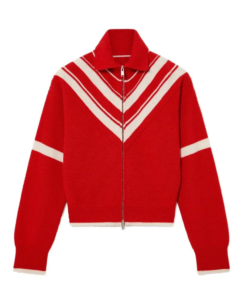 Stella McCartney Strickjacke mit Kragen - Rot Rot