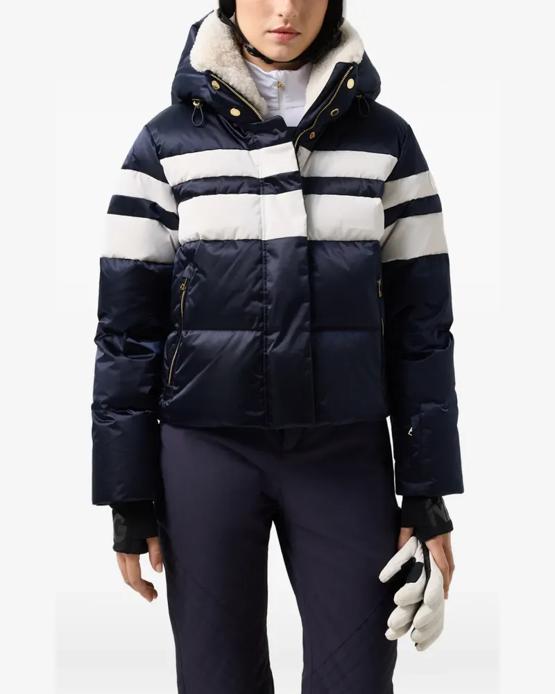 Bogner Silla striped quilted ski jacket - Blau Blau