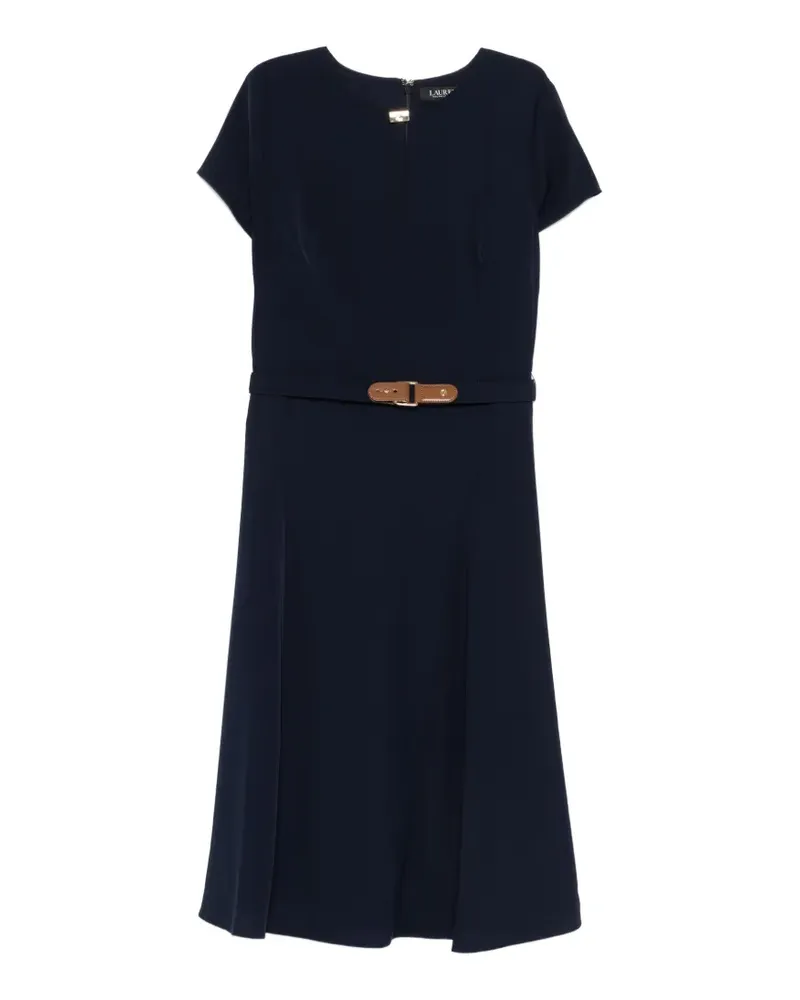 Ralph Lauren Midikleid mit Gürtel - Blau Blau