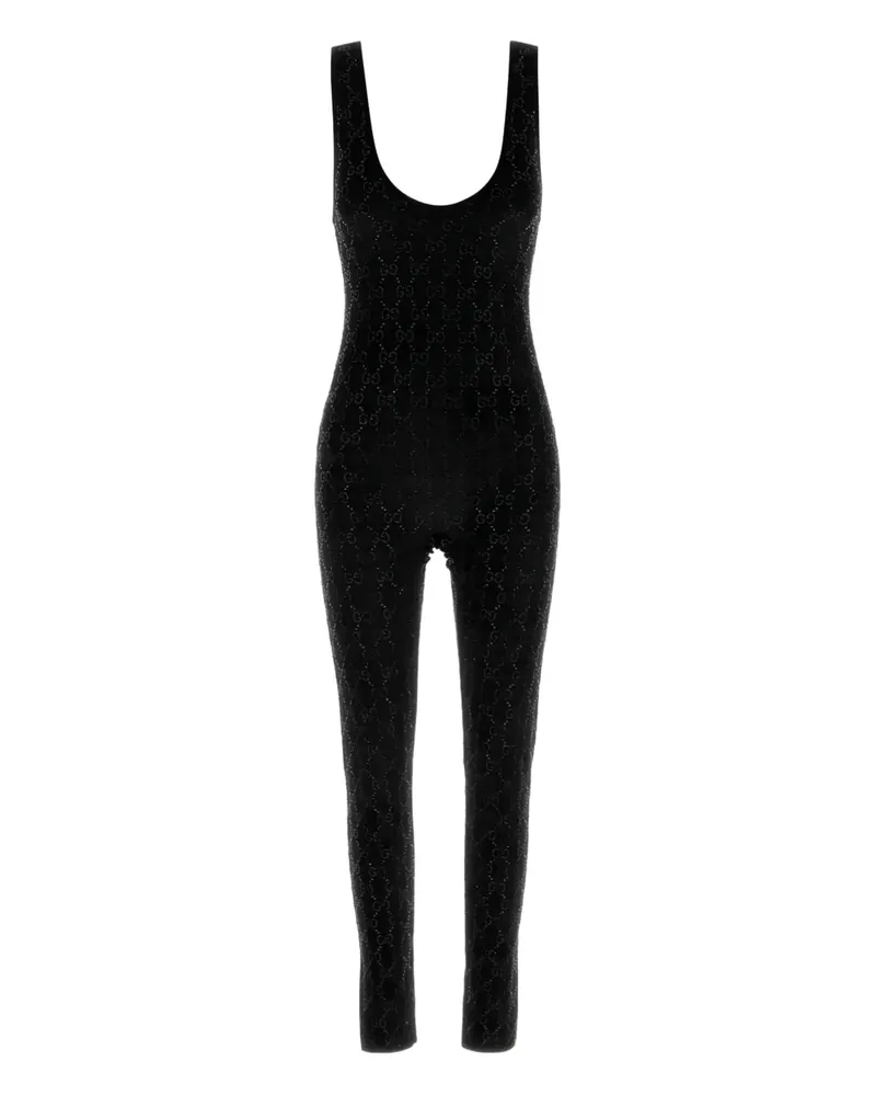 Gucci Ärmelloser Jumpsuit - Schwarz Schwarz