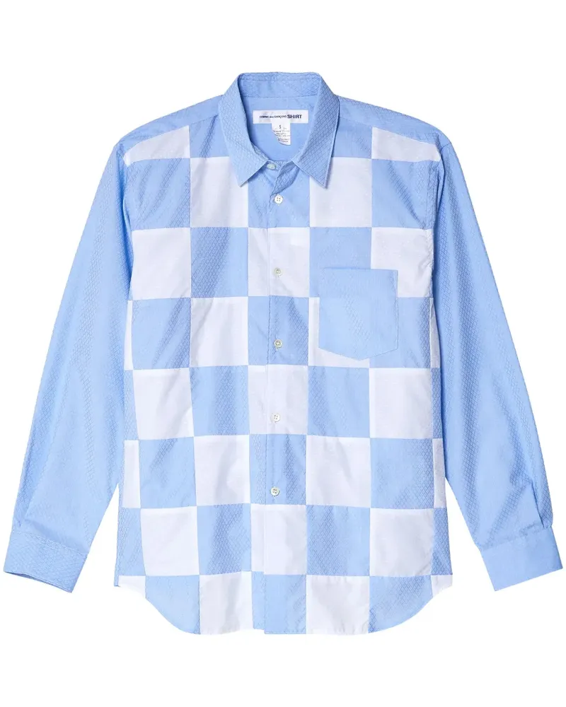 Comme des Garçons Hemd mit Karomuster - Blau Blau