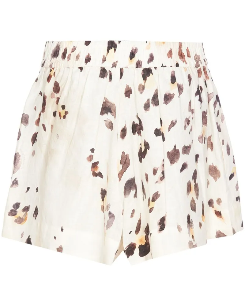 Zimmermann Acacia Shorts - Weiß Weiß