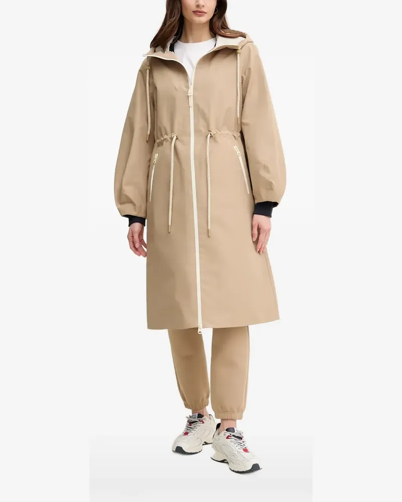 Mackage Mekelle-Z hooded drawstring parka coat - Nude Nude