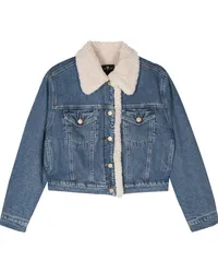 7 for all mankind Nellie Jeansjacke mit Knöpfen Blau