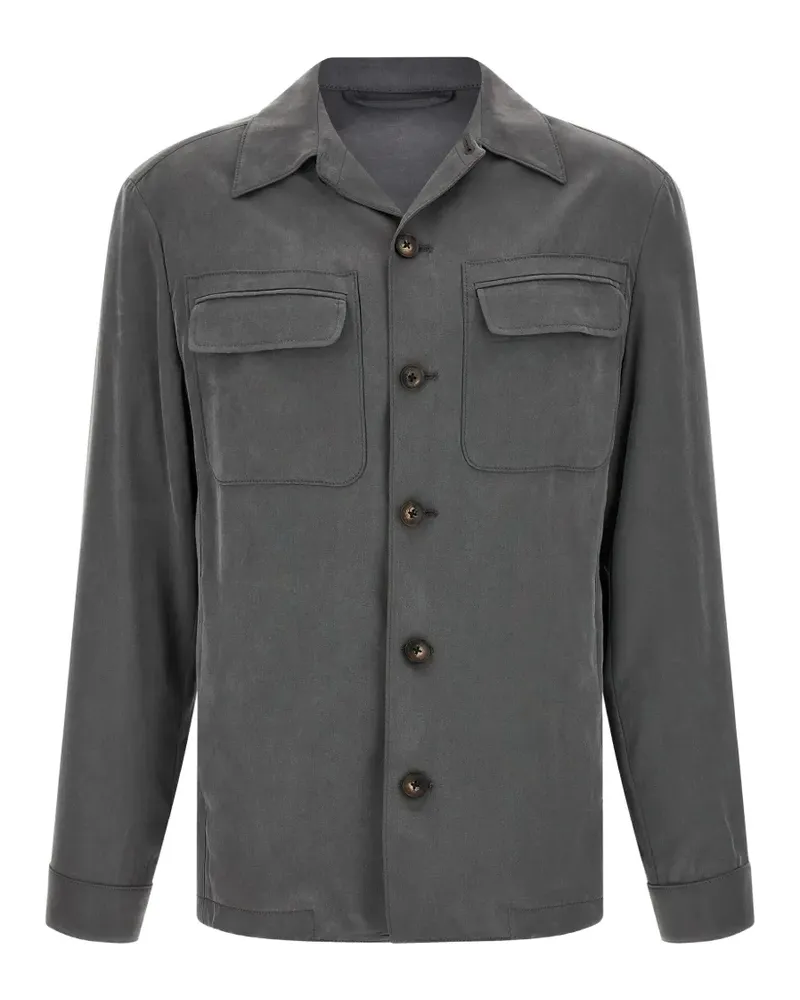 Pal Zileri buttoned pocket overshirt - Grau Grau