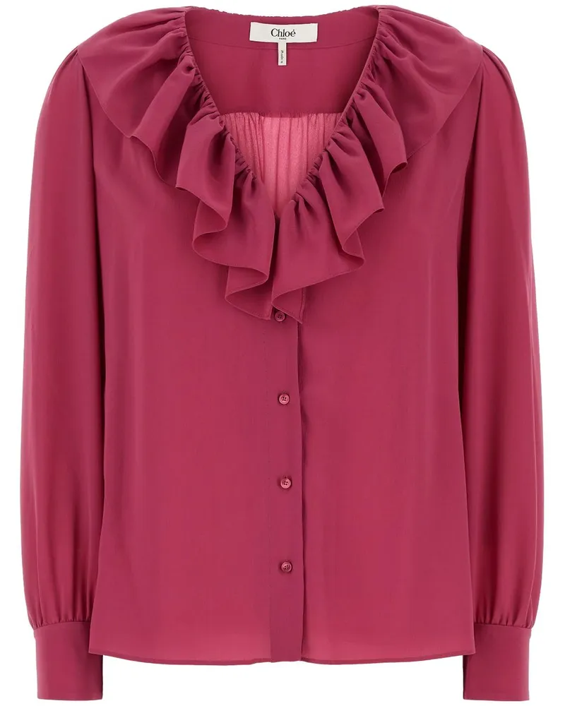 Chloé Bluse aus Seide - Rosa Rosa