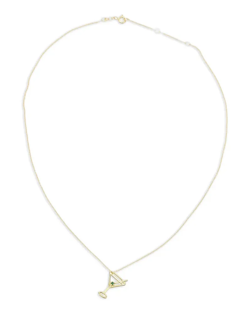 Aliita Martini Halskette mit Smaragd - Gold Gold