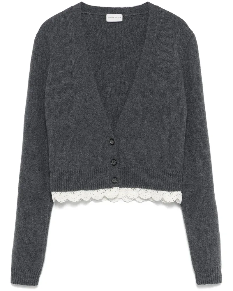 Magda Butrym Cardigan mit Spitze - Grau Grau