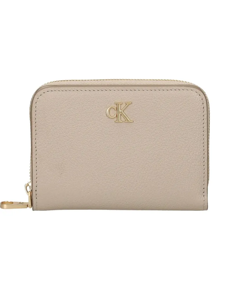 Calvin Klein Portemonnaie mit Reißverschluss - Nude Nude
