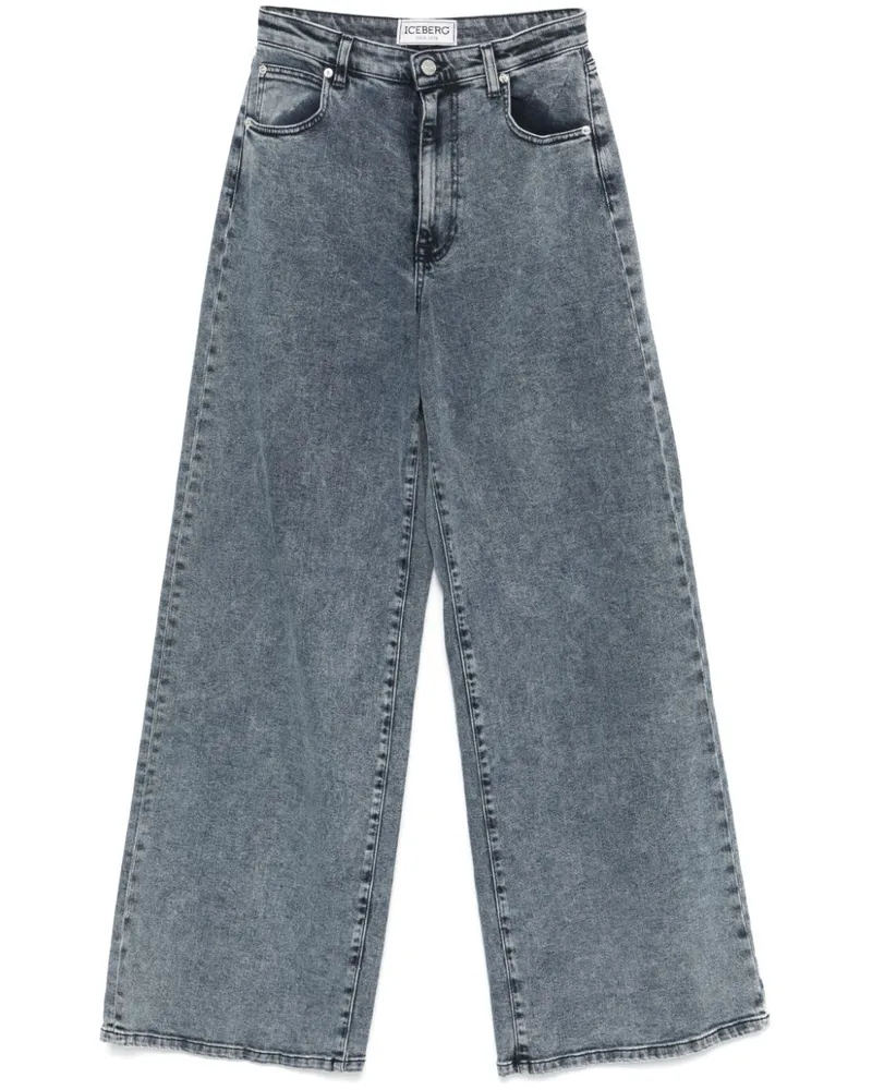 Iceberg Schlagjeans im Five-Pocket-Design - Blau Blau