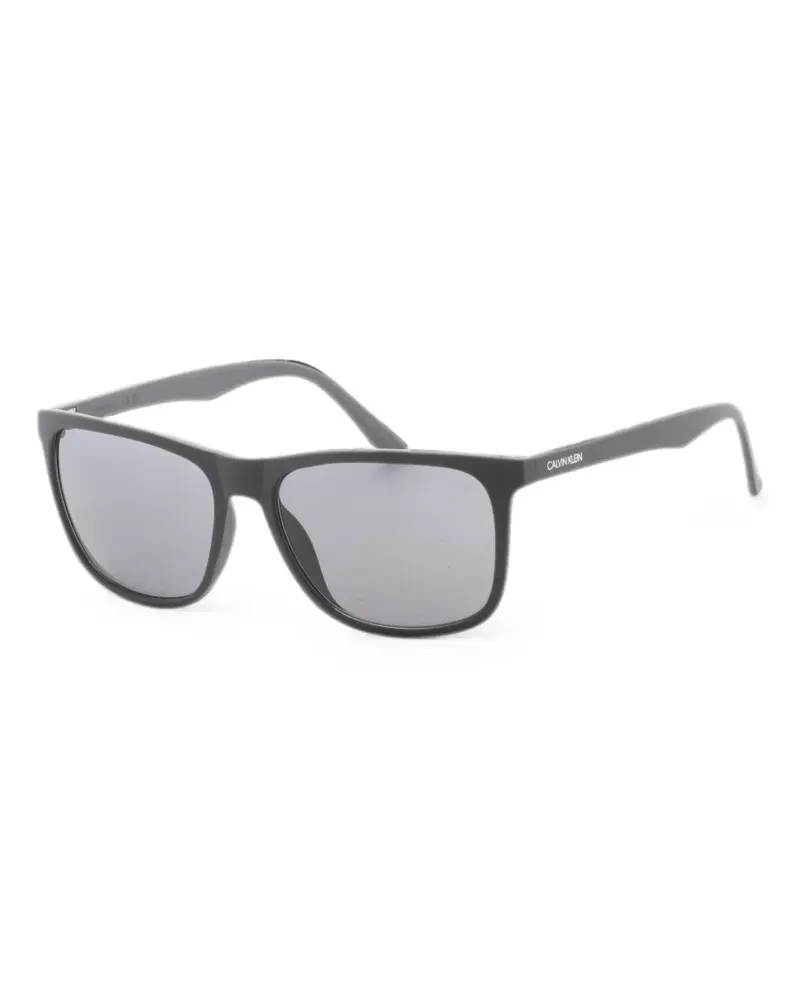 Calvin Klein Sonnenbrille mit eckigem Gestell - Schwarz Schwarz