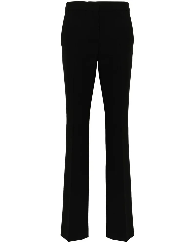 Moschino Gerade Hose mit Bügelfalten - Schwarz Schwarz