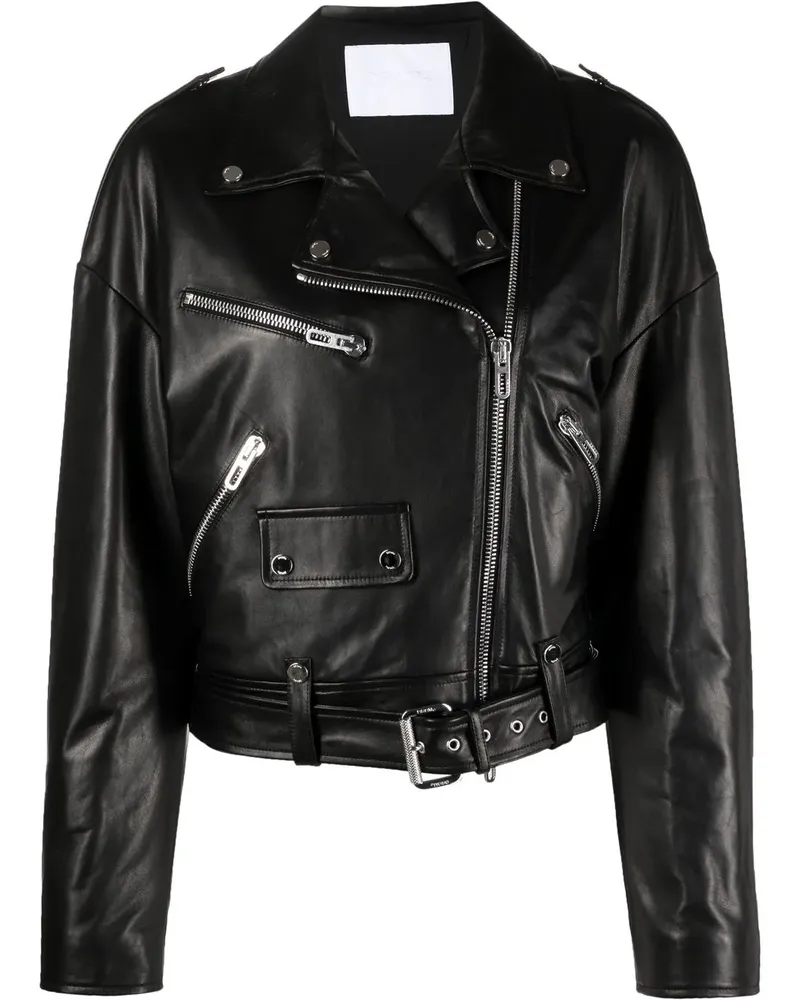 DROMe Jacke aus Lammleder - Schwarz Schwarz