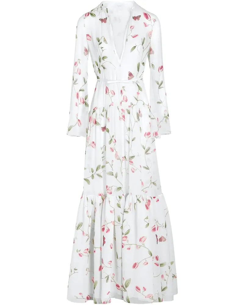 Giambattista Valli Abendkleid mit Print - Weiß Weiß
