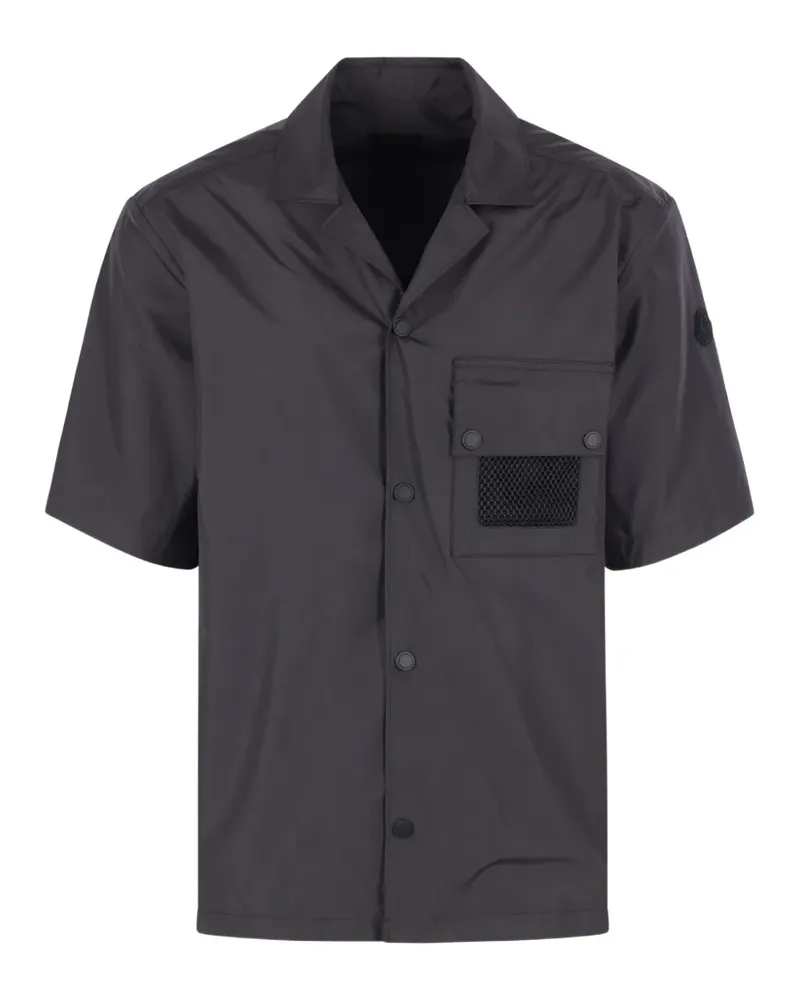 Moncler Hemd mit Klappentasche - Schwarz Schwarz