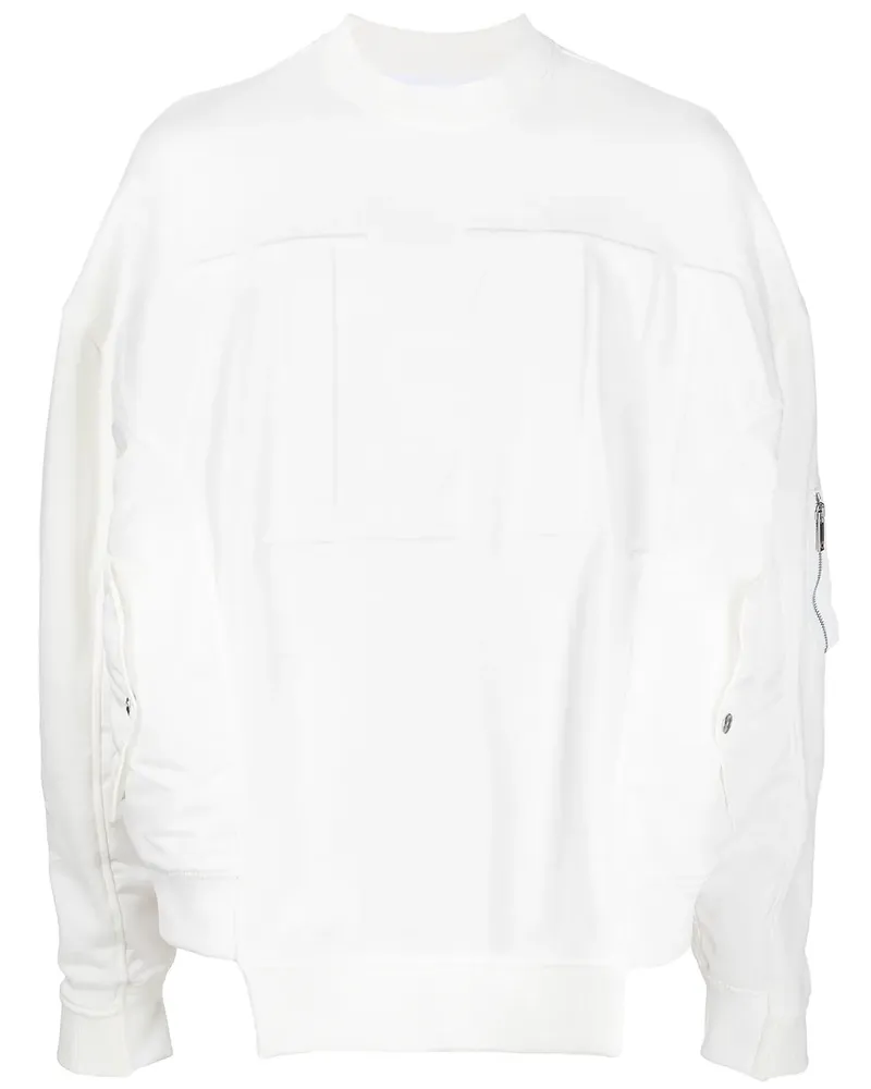 Valentino Garavani Sweatshirt mit Logo-Prägung - Weiß Weiß