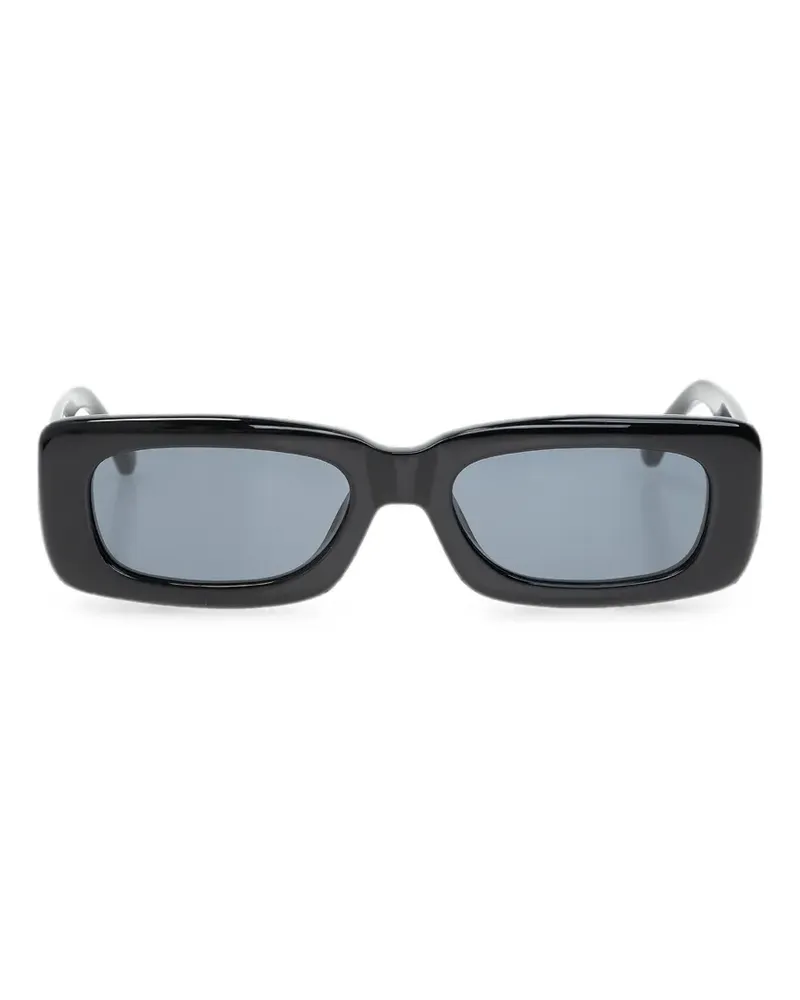 ATTICO x Linda Farrow Marfa Sonnenbrille mit eckigem Gestell - Schwarz Schwarz