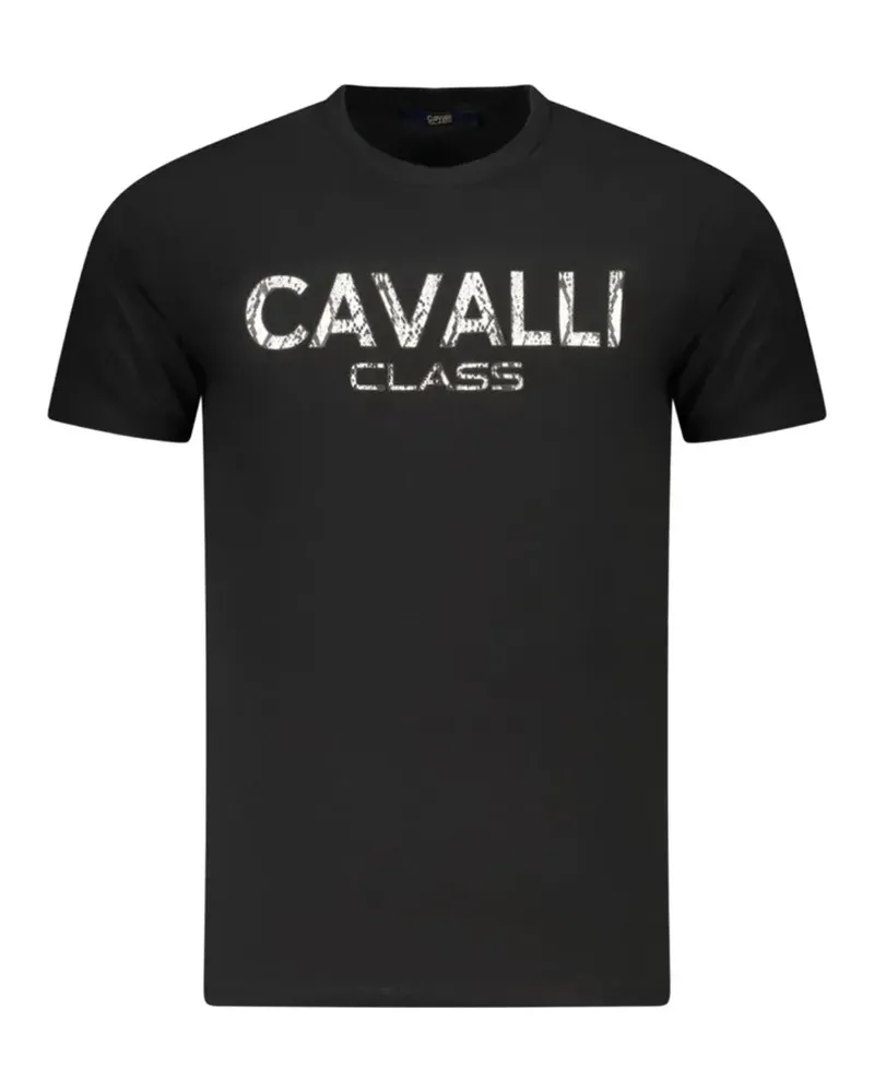 Roberto Cavalli logo-print T-shirt - Schwarz Schwarz