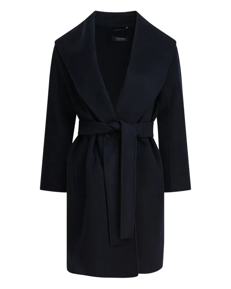 Max Mara Messi Wollmantel - Blau Blau