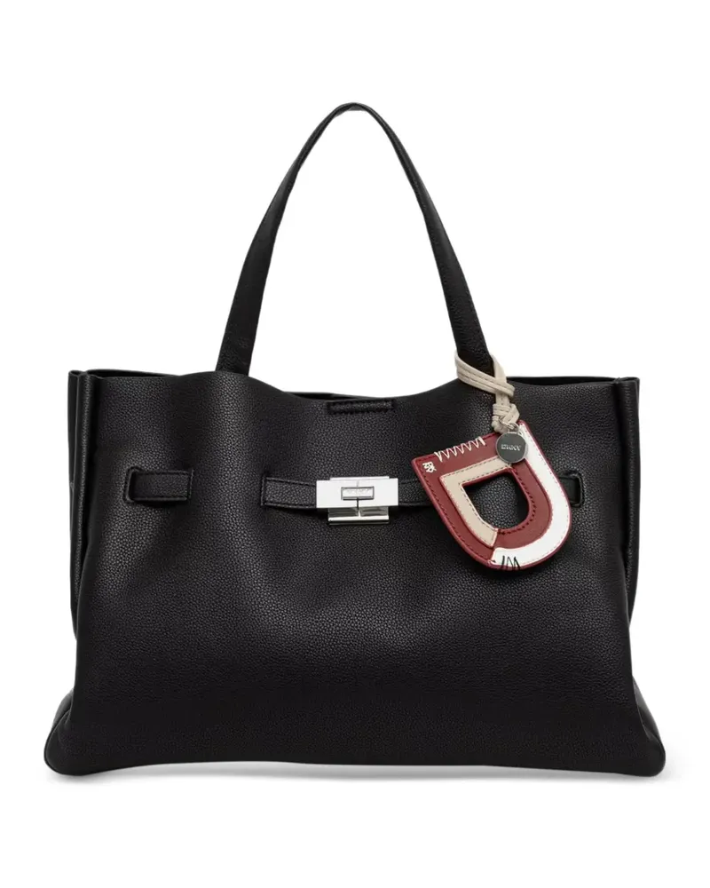 DKNY Bryar Tote Bag mit Logo-Anhänger - Schwarz Schwarz
