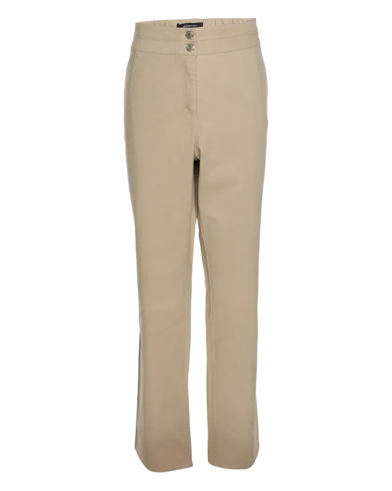 Elena Mirò Hose mit Knöpfen - Nude Nude