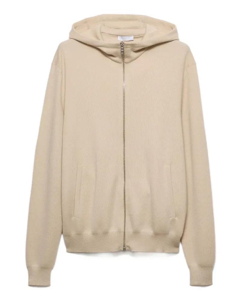 Prada Kapuzenjacke aus Kaschmir - Nude Nude