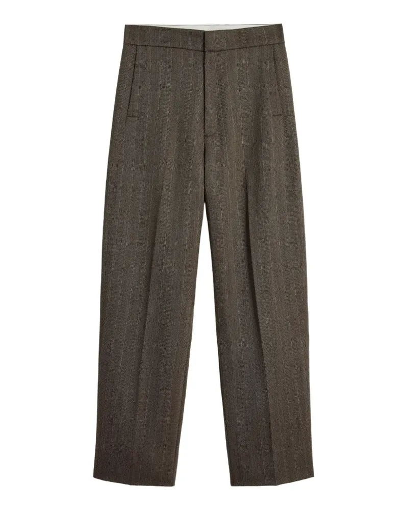 Soeur Jocelyn herringbone pinstripe trousers - Braun Braun