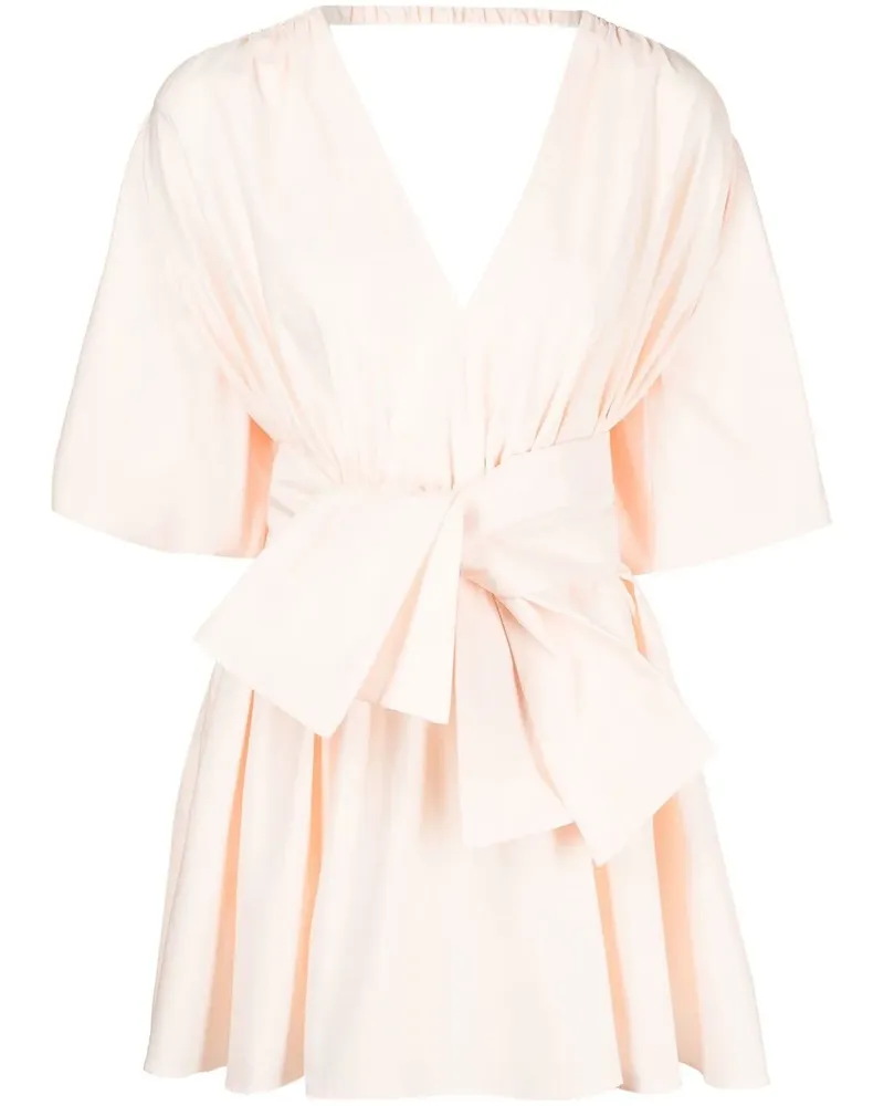 Acler Minikleid mit Knotendetail - Rosa Rosa