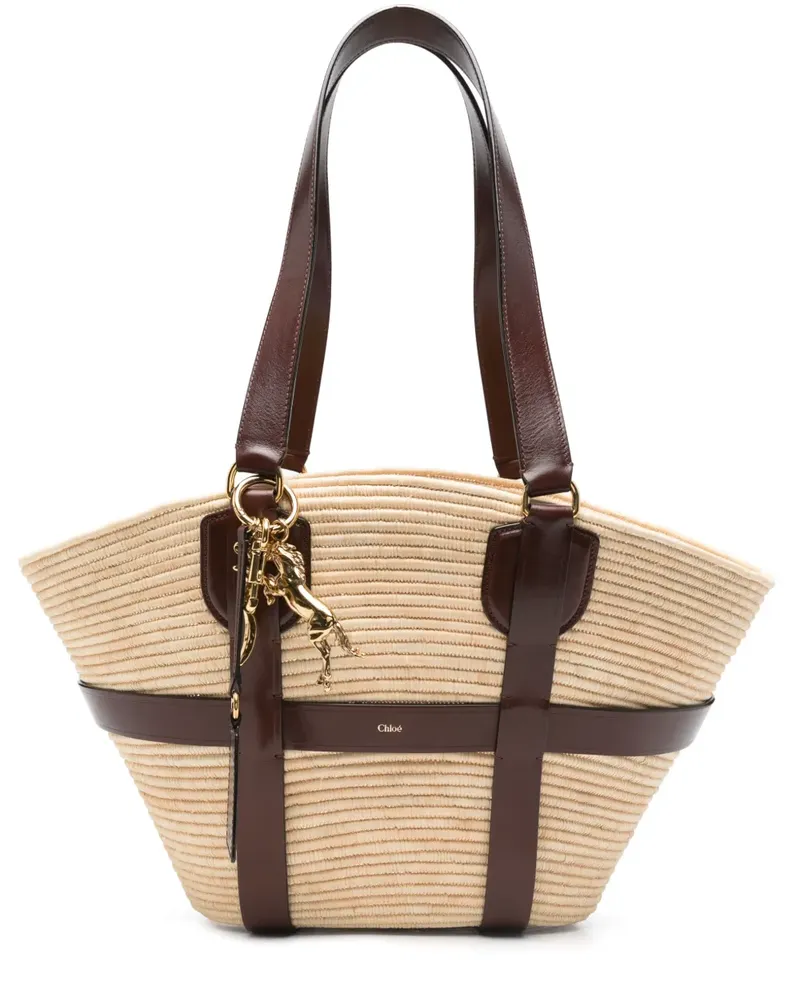 Chloé Große Kerala Tote Bag 25cm - Nude Nude