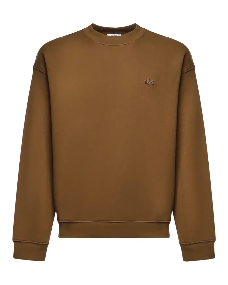 Lacoste logo-patch sweater - Braun Braun