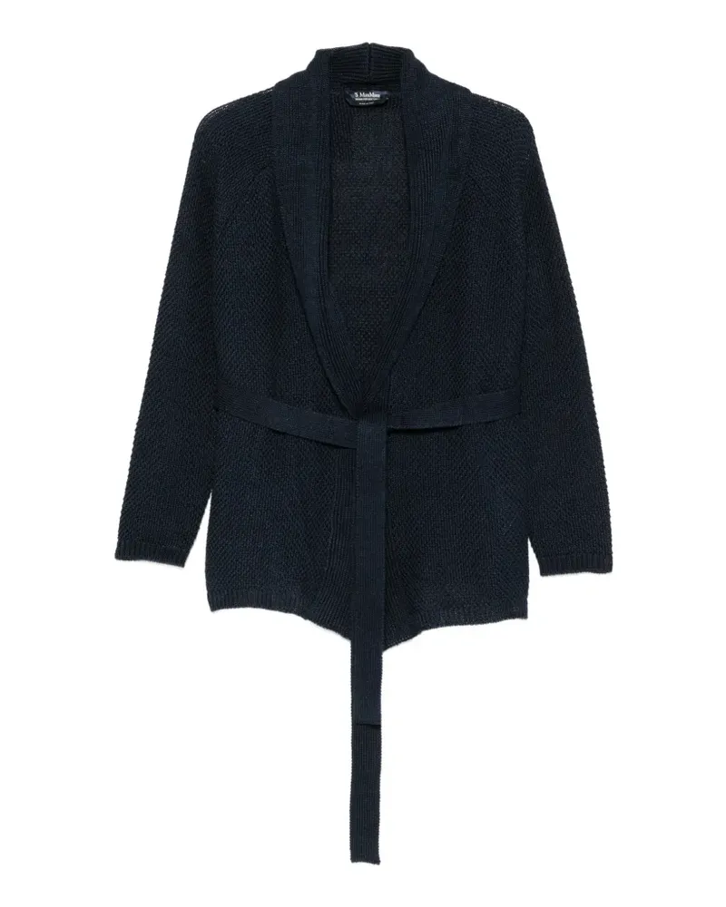 Max Mara Max Mara Cardigan mit Schalkragen - Blau Blau