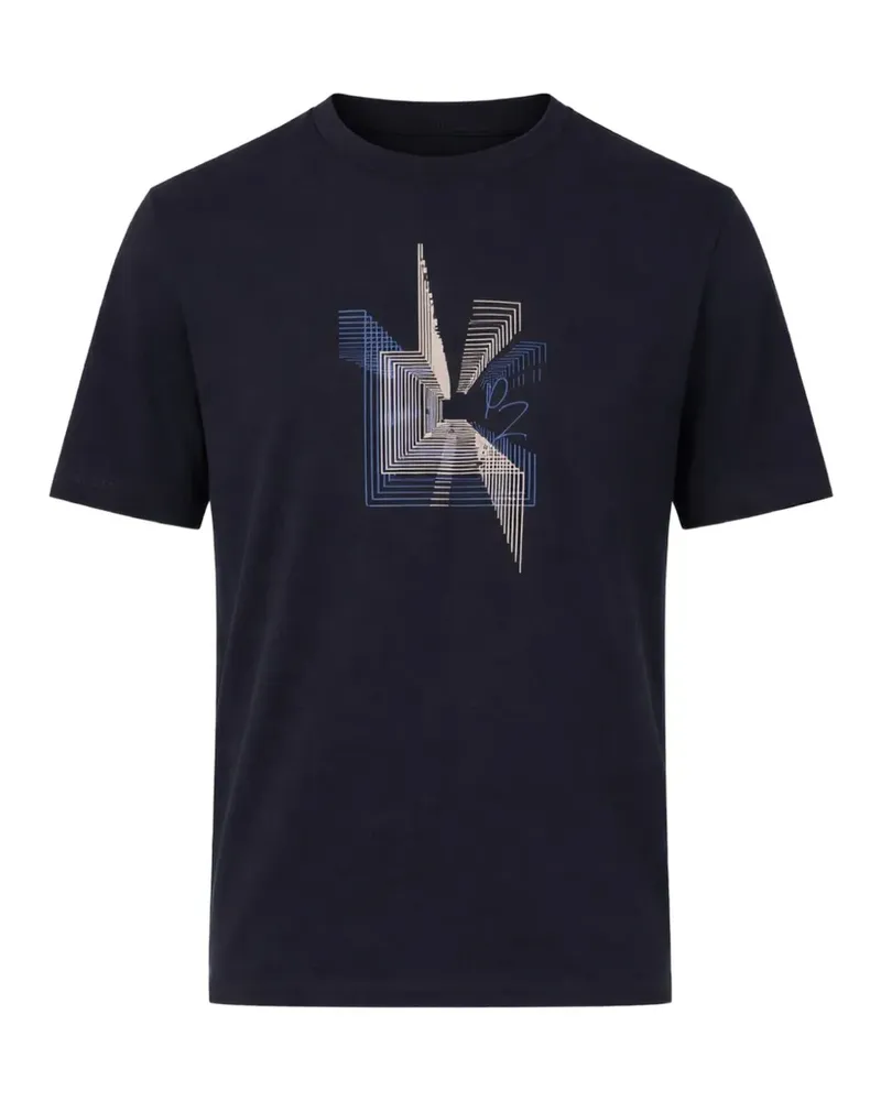 Pal Zileri geometric-graphic T-shirt - Blau Blau