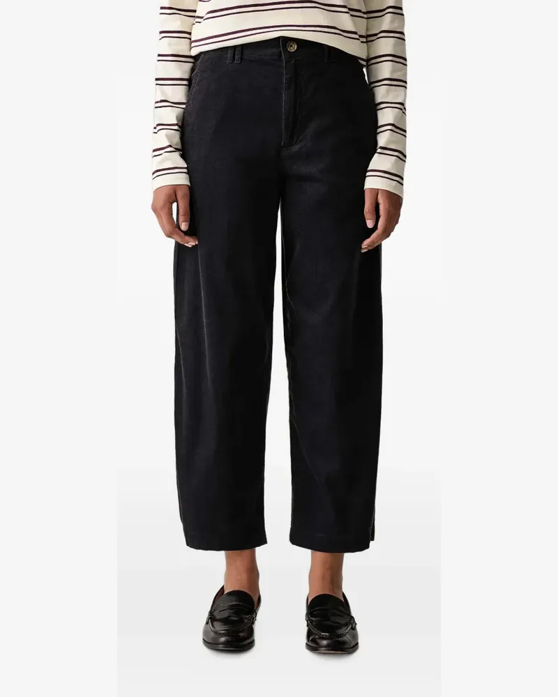Marc O'Polo Cropped-Hose aus Cord - Schwarz Schwarz